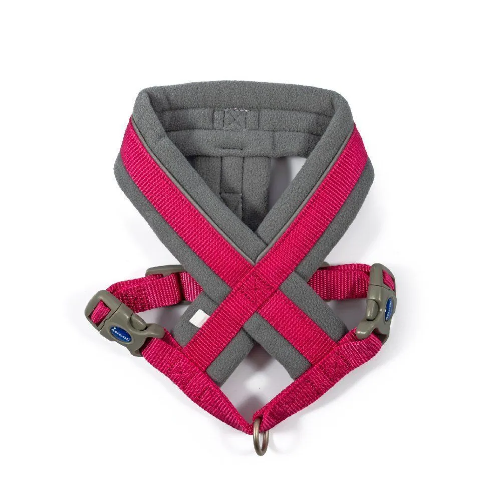 Ancol Viva Medium (41-53cm) Pink Padded Dog Harness