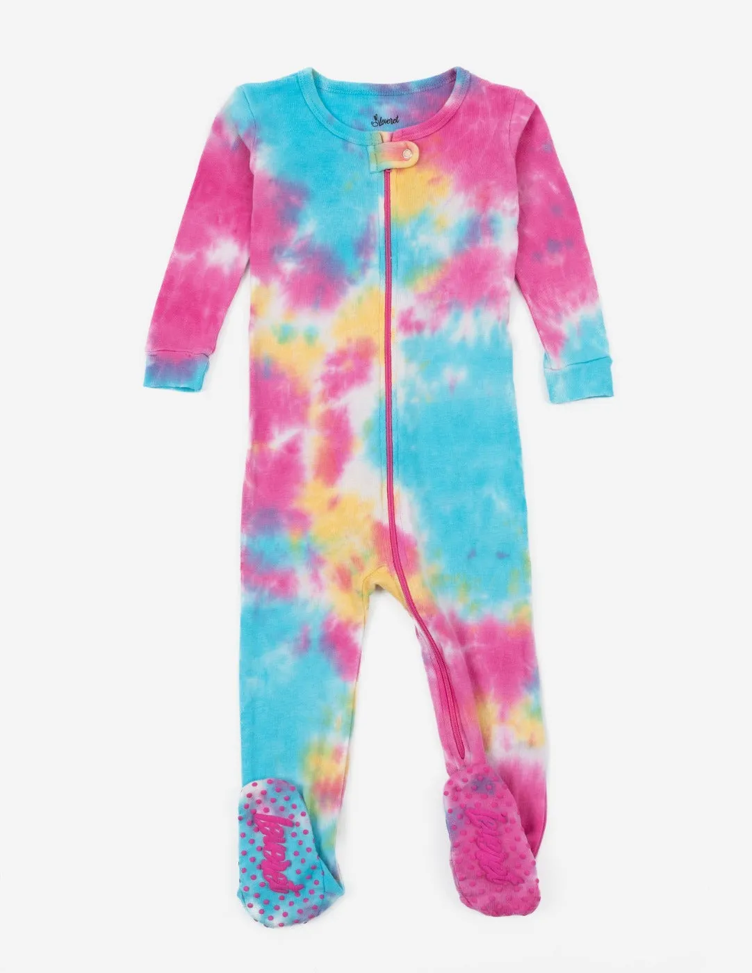 Baby Footed Mix Dye Cotton Pajamas