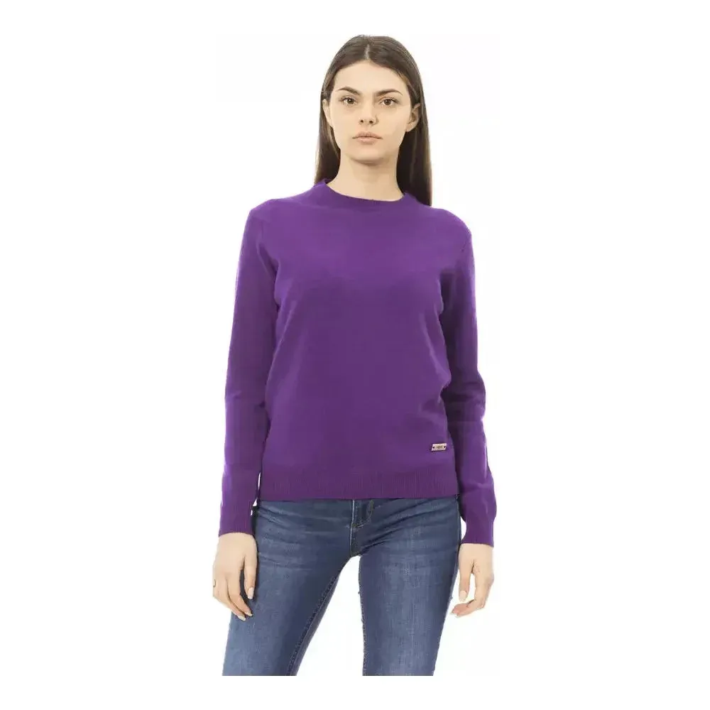 Baldinini Trend Purple Wool Women Sweater