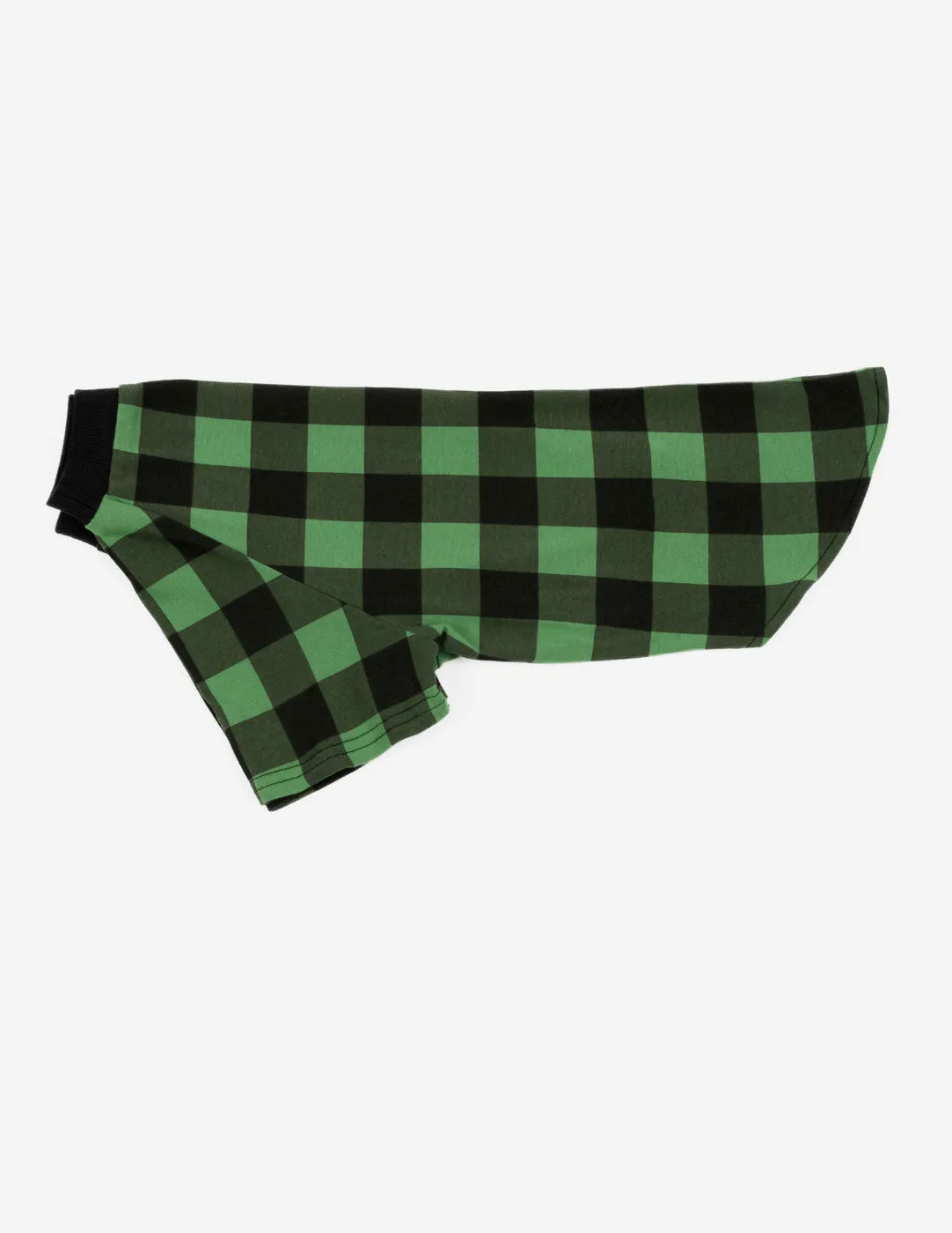 Big Dog Black & Green Plaid Pajamas