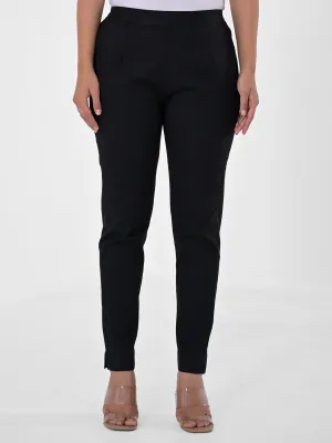 Black 4-Way Stretchable Pants