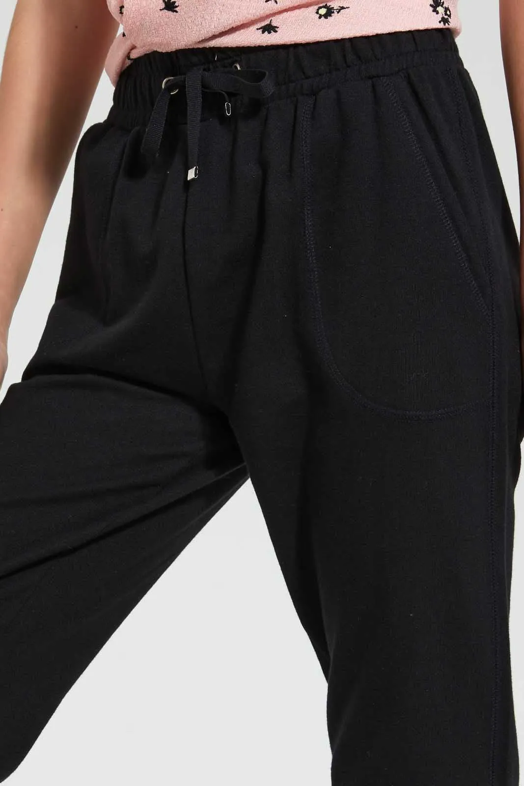 Black Basic Track Pant