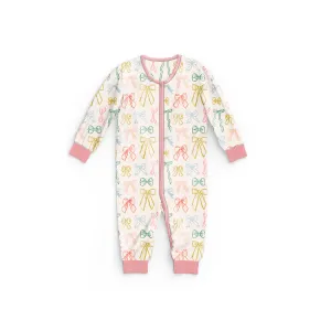 Bows Bamboo Baby Pajamas | Bamboo sleeper, baby clothing