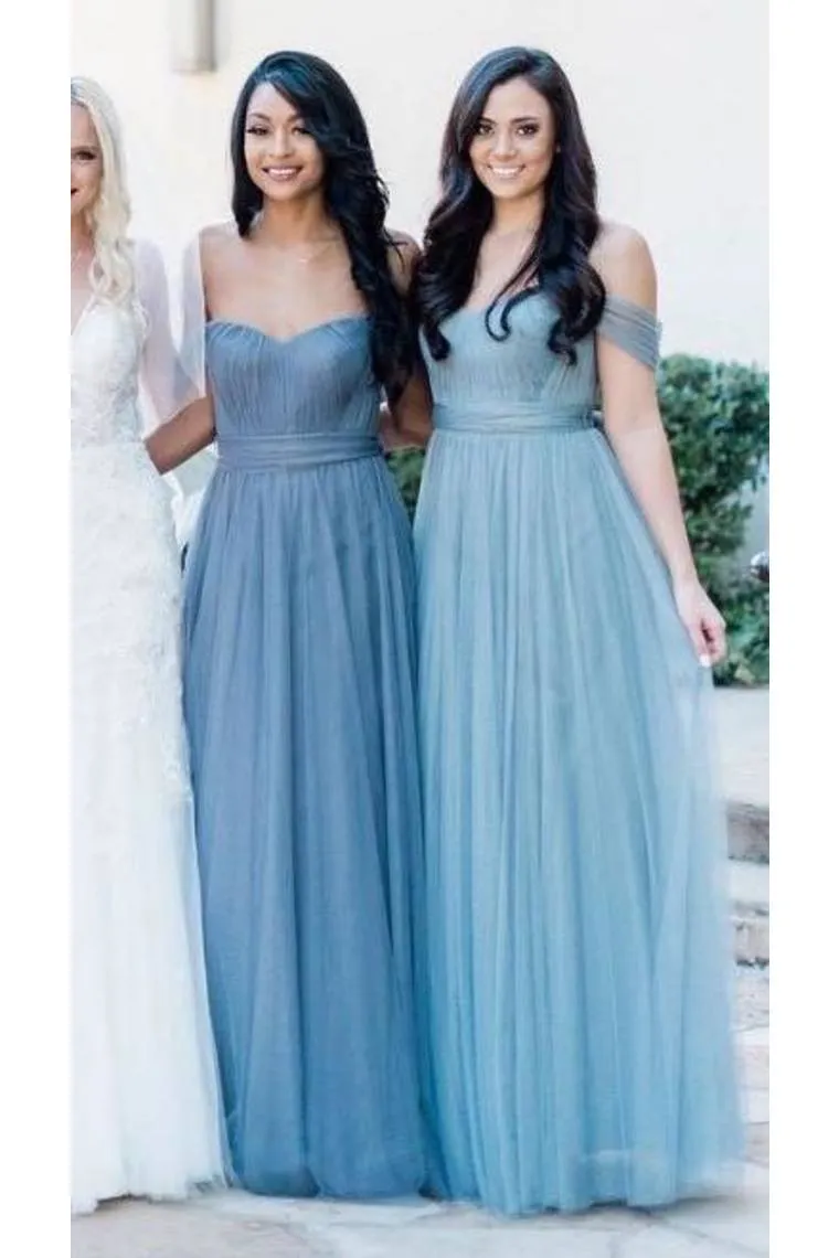 Bridesmaid Dresses/Prom Dresses A-Line Sweetheart Off The Shoulder Floor-Length Chiffon