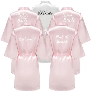 Bridesmaid Robes Women Bathrobe Letter Mother of the Bride Maid of Honor Get Ready Bridal Party Gifts Dressing Gowns