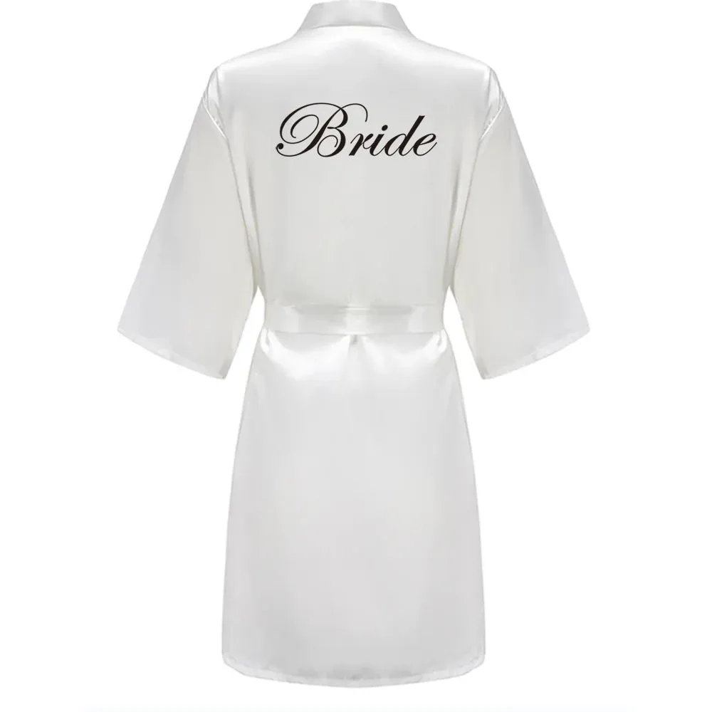 Bridesmaid Robes Women Bathrobe Letter Mother of the Bride Maid of Honor Get Ready Bridal Party Gifts Dressing Gowns