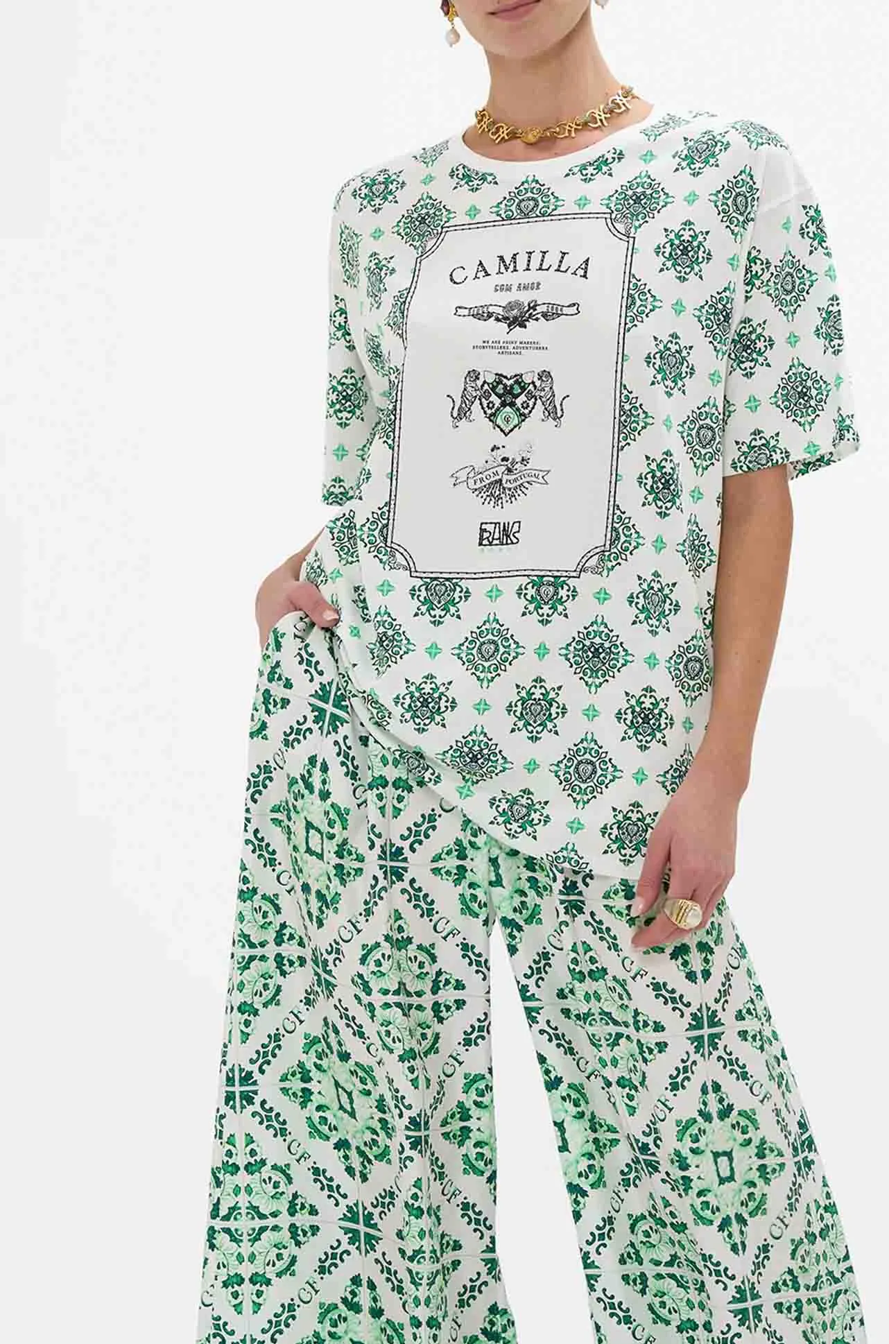 Camilla - Corridor Of Calm Oversized Band Tee