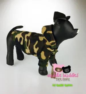 Camo Fleece Dog Hoodie Coat Dog Jacket