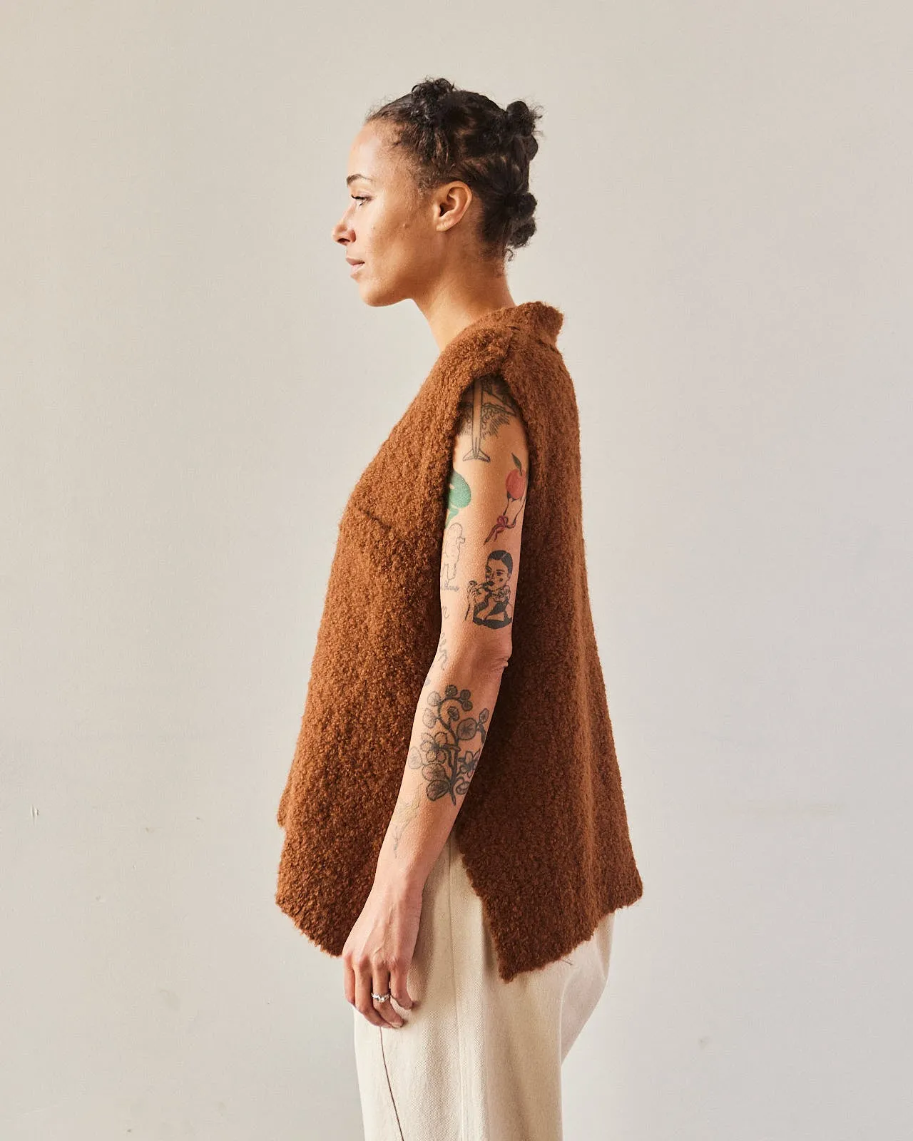 Cordera Boucle Waistcoat, Toffee