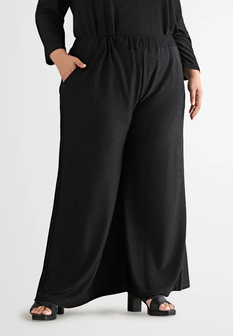 Diamond Glitter Collection Wide Flowy Pants