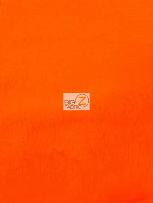 Fleece Fabric Solid / Neon Orange