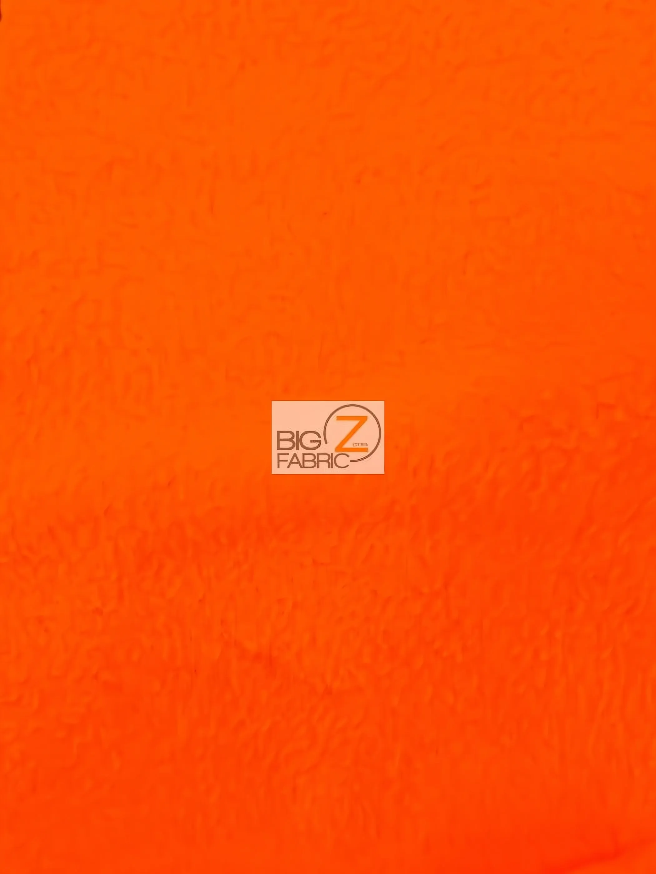 Fleece Fabric Solid / Neon Orange