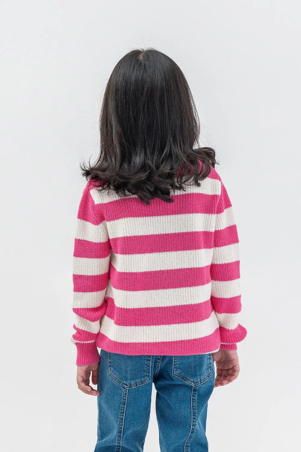 Girl's F/S R-Neck Sweater