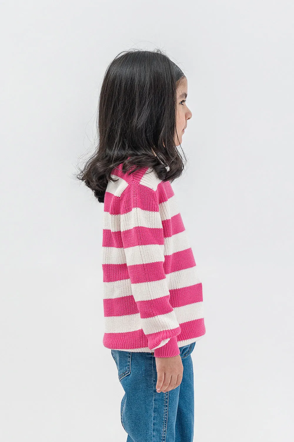 Girl's F/S R-Neck Sweater