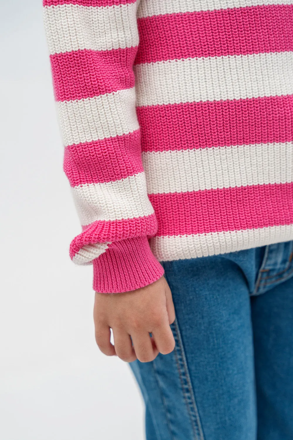 Girl's F/S R-Neck Sweater