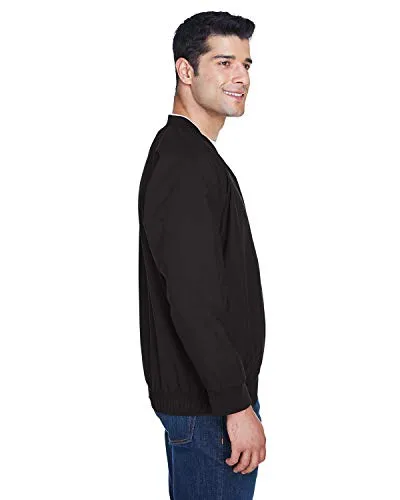 Harriton Microfiber Windshirt M700 Large Black White