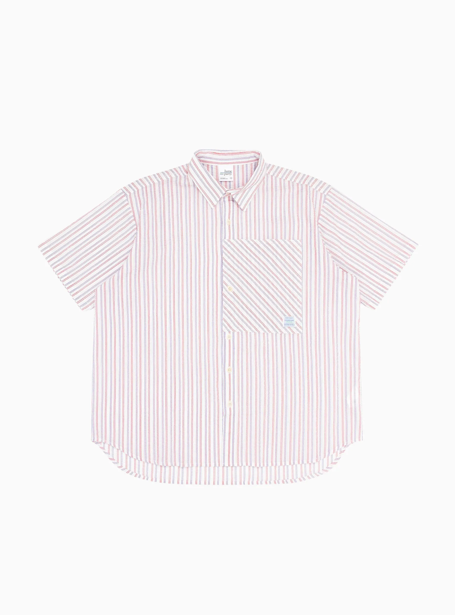 Home Party Shirt White Stripe