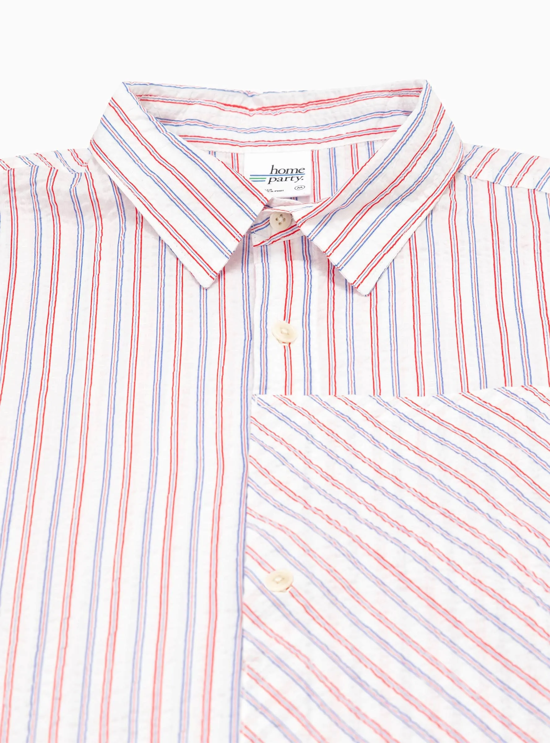 Home Party Shirt White Stripe