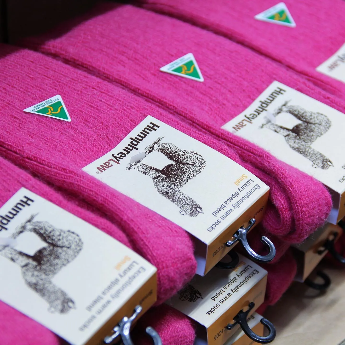 Humphrey Law Alpaca Wool Sock - Fuchsia