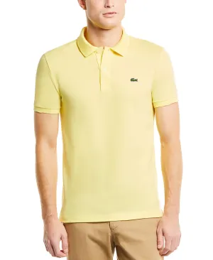 Lacoste Men's Ribbed Slim Fit Short Sleeve Polo Shirt