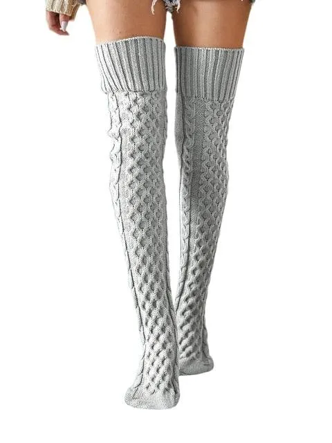 Leg Warmers Knit Socks Warm Boot Cuffs