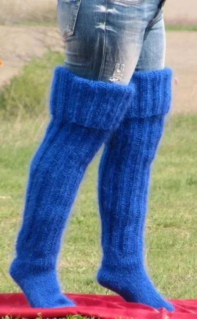 Leg Warmers Knit Socks Warm Boot Cuffs