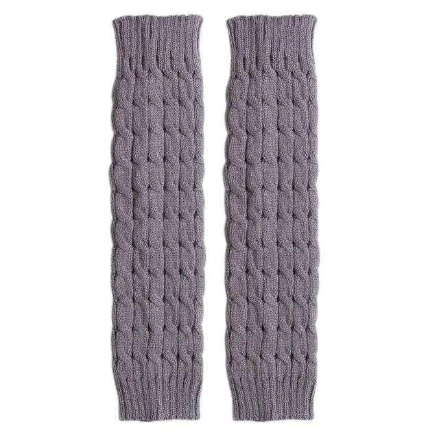 Leg Warmers Knit Socks Warm Boot Cuffs