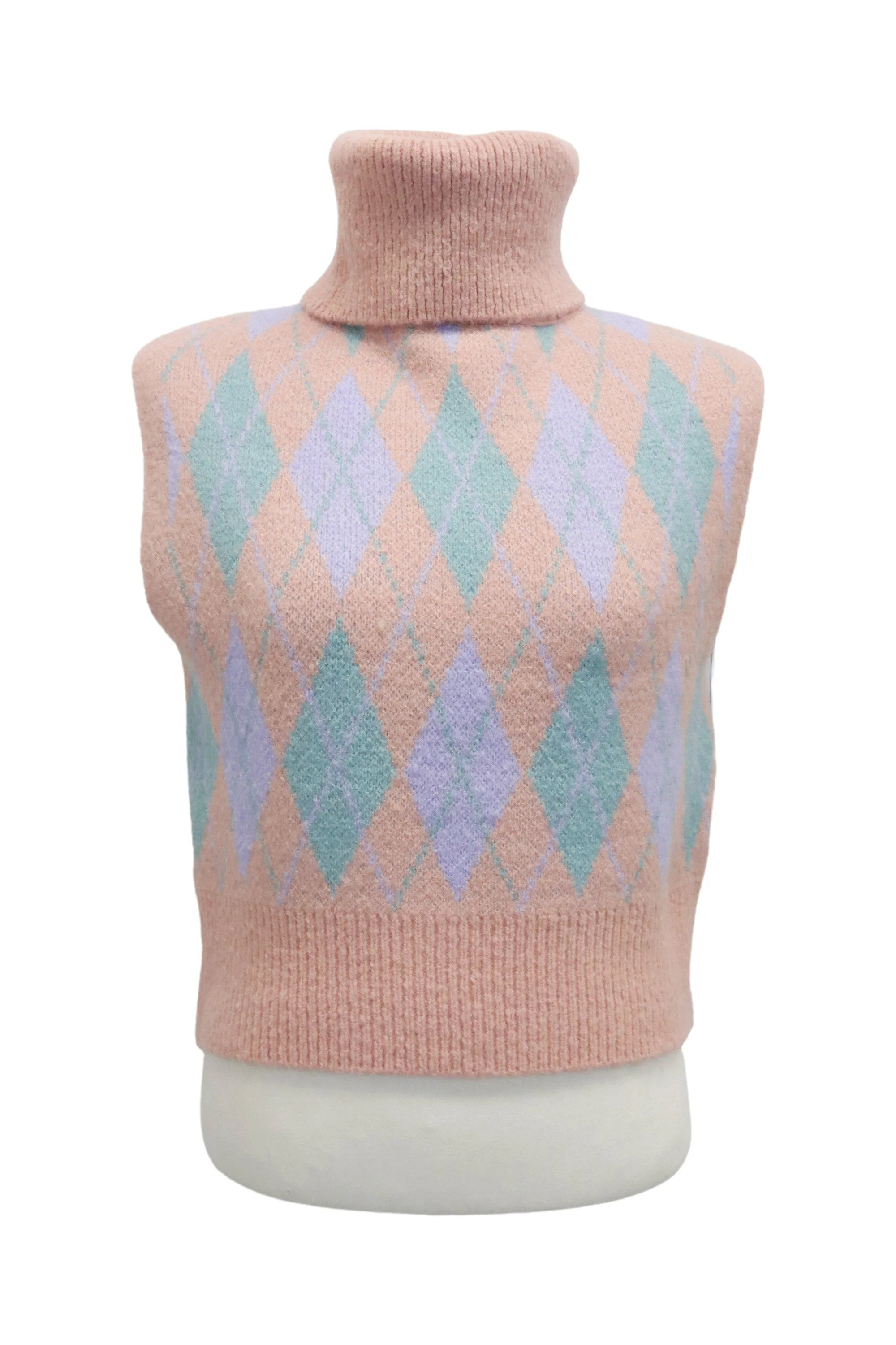 Ludi Argyle Knit Vest