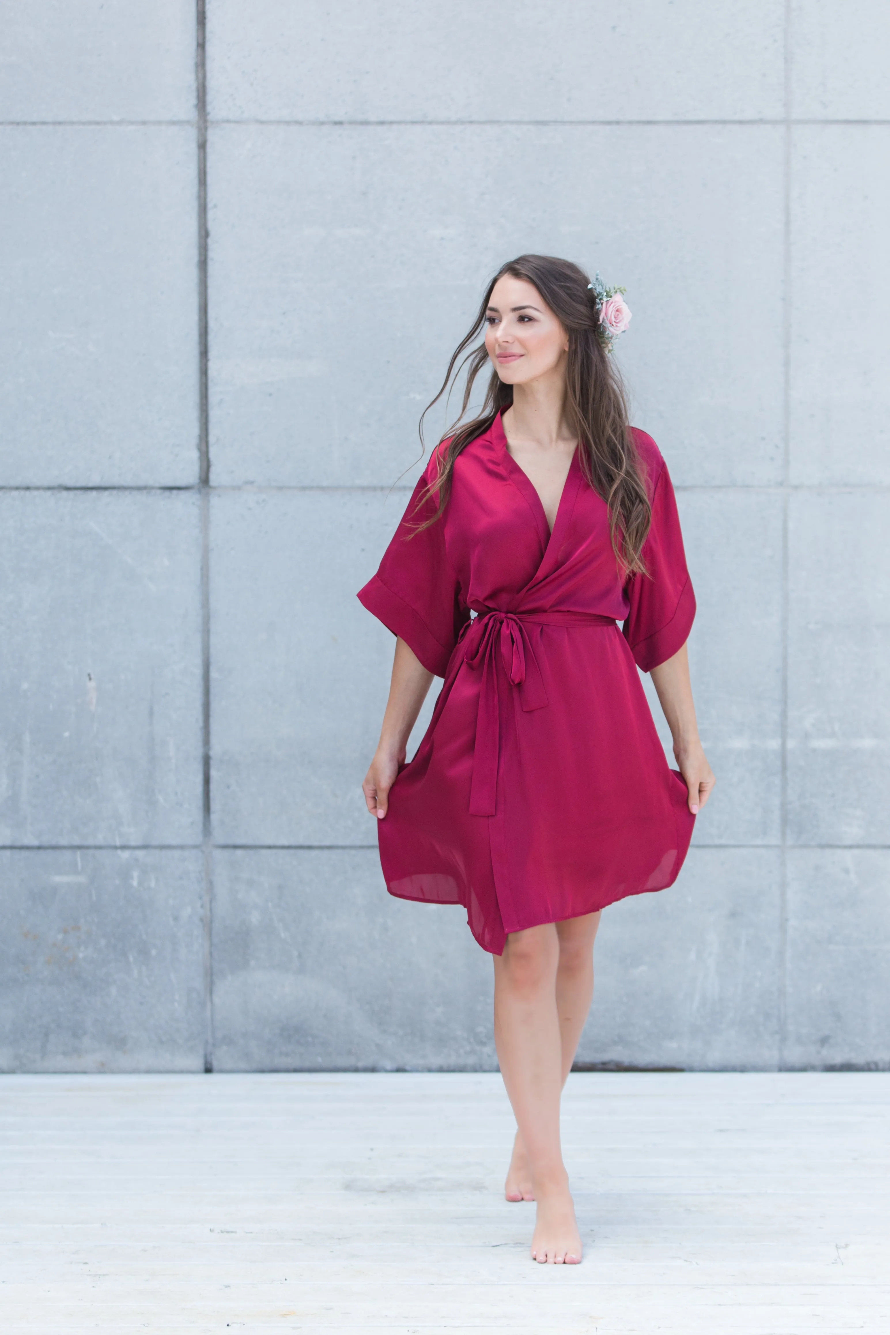 Luxe Robe, Burgundy (By Catalfo)