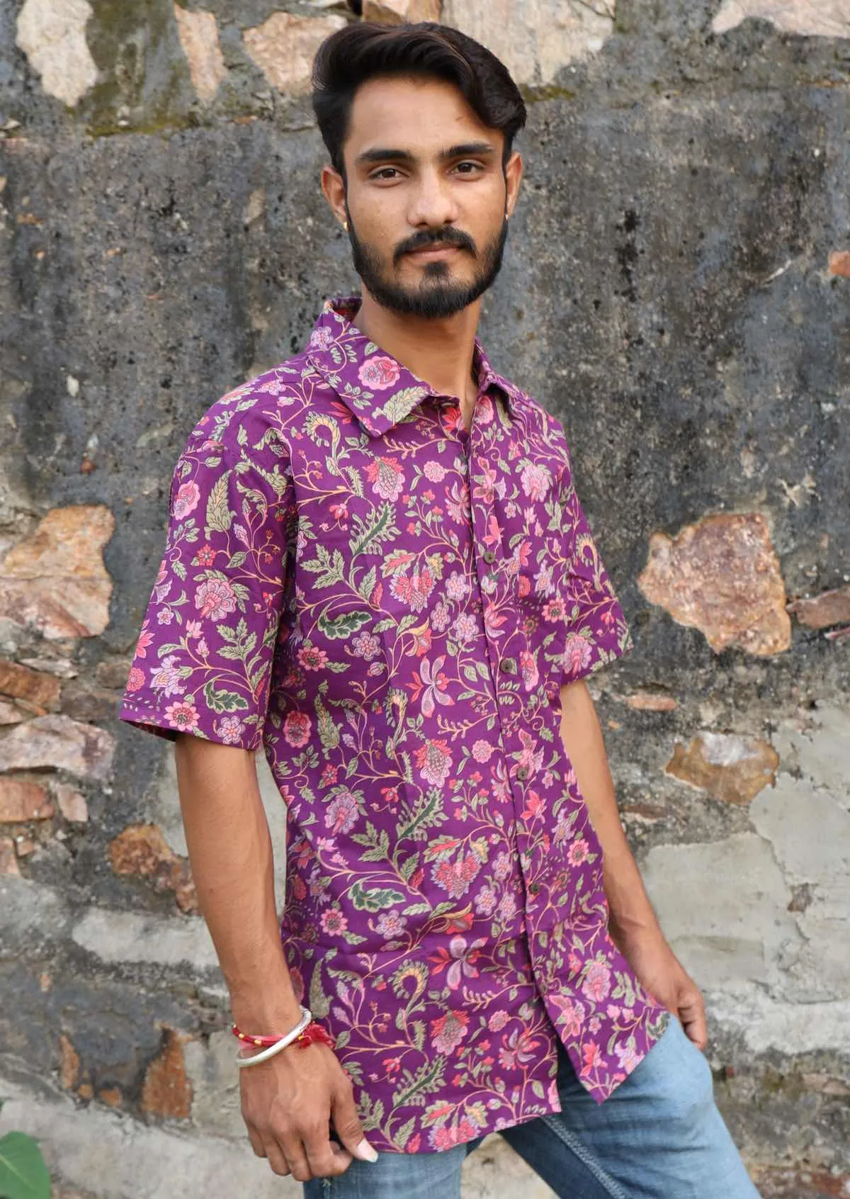 Men's Cotton Shirt Amethyst