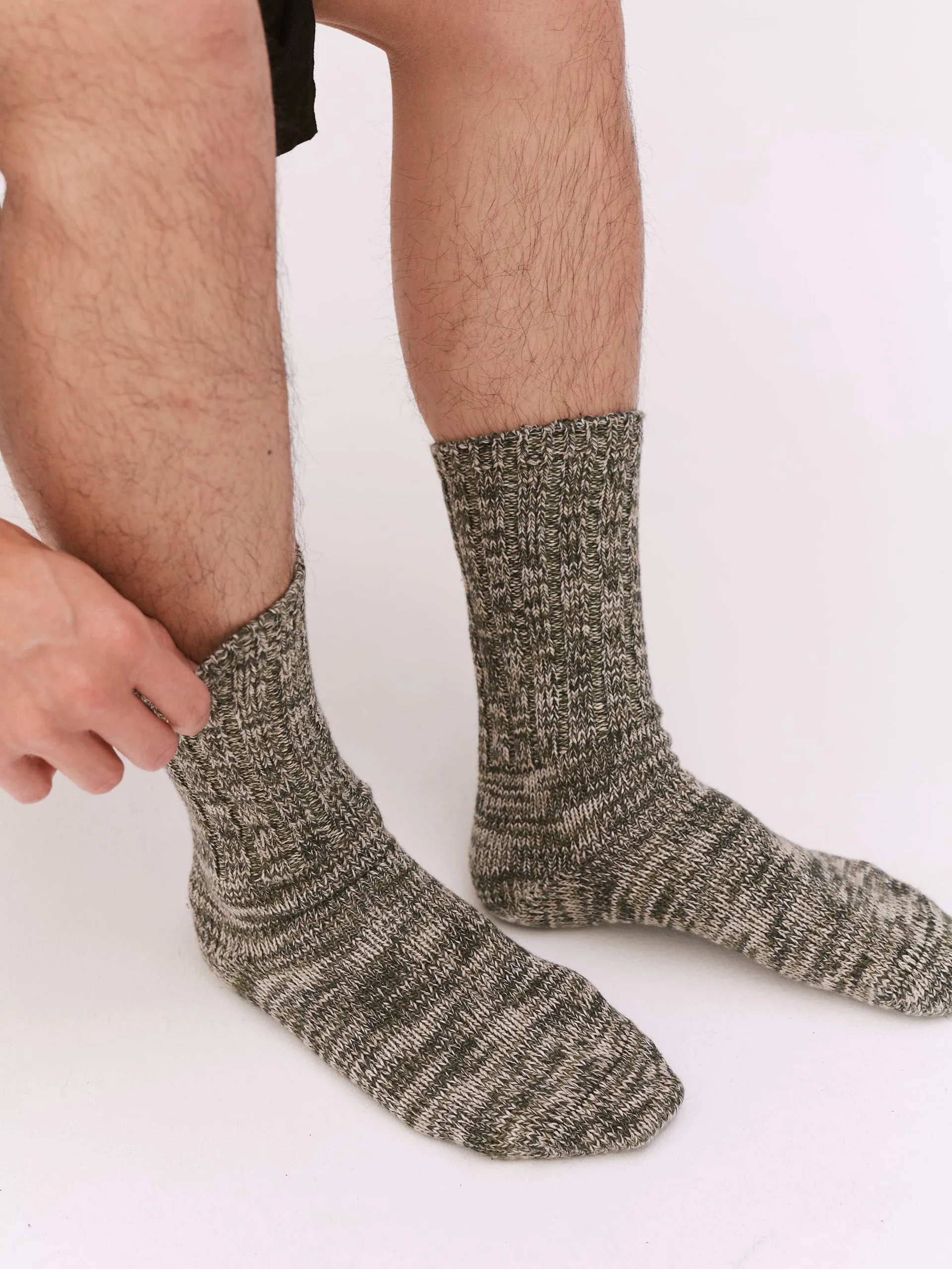 Men's green Really Warm socks