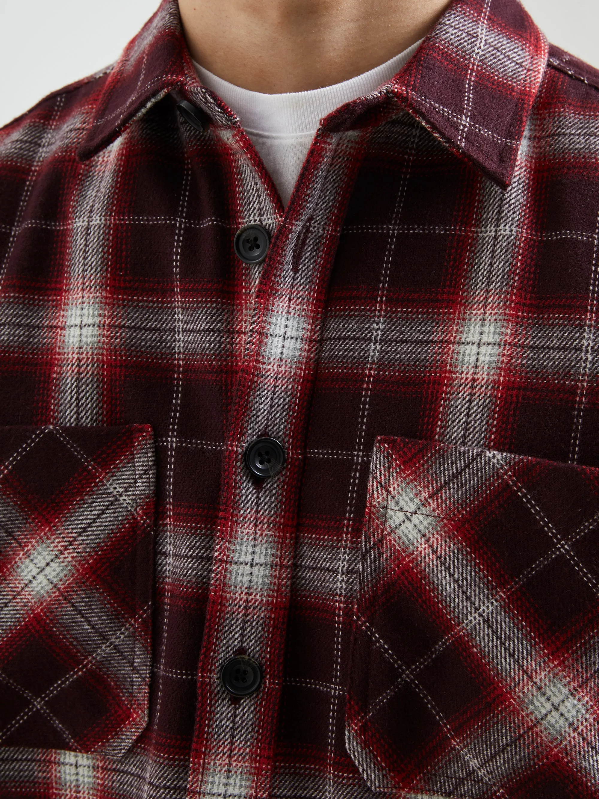 Mist Check Recycled Overshirt