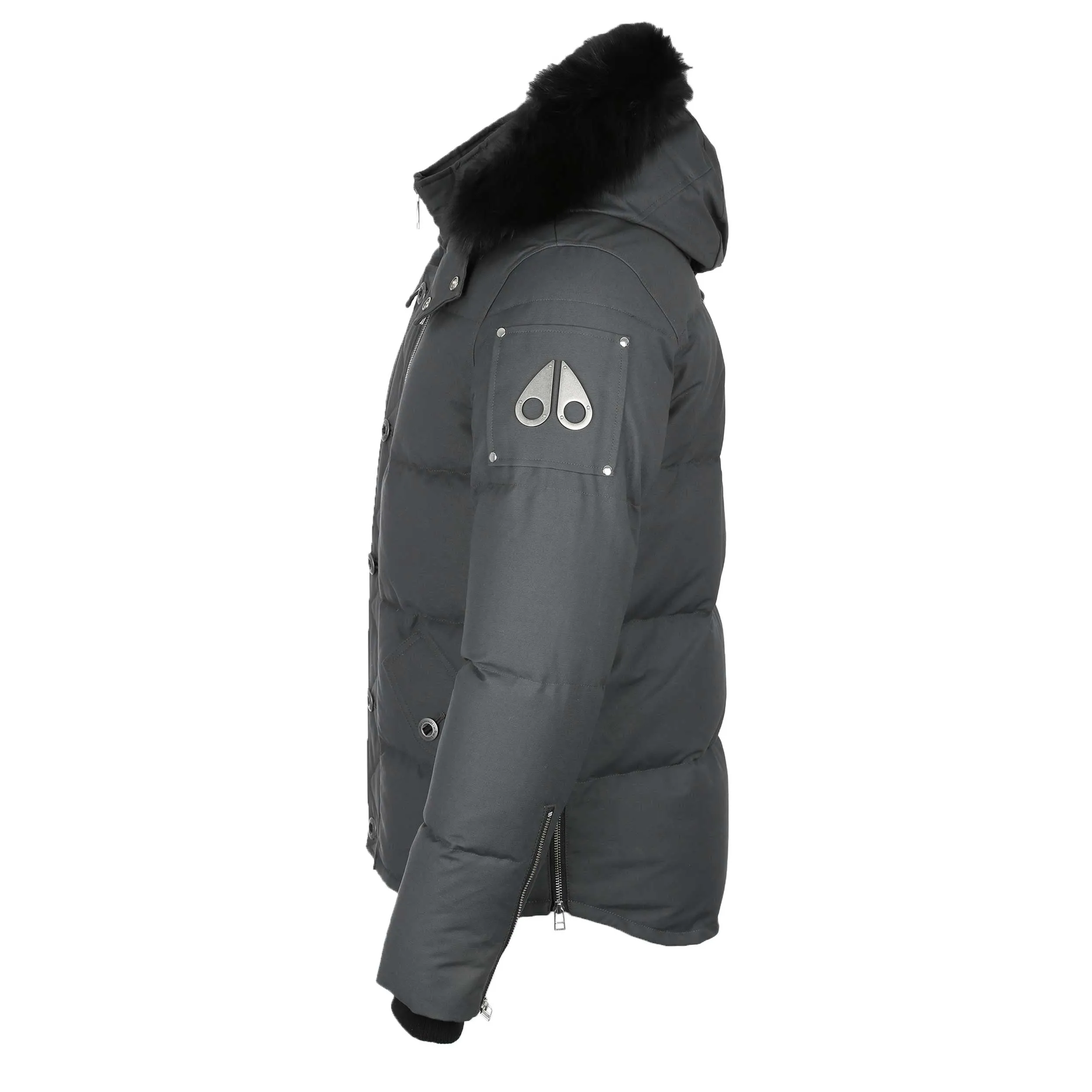 Moose Knuckles 3Q Jacket in Granite & Black Fur