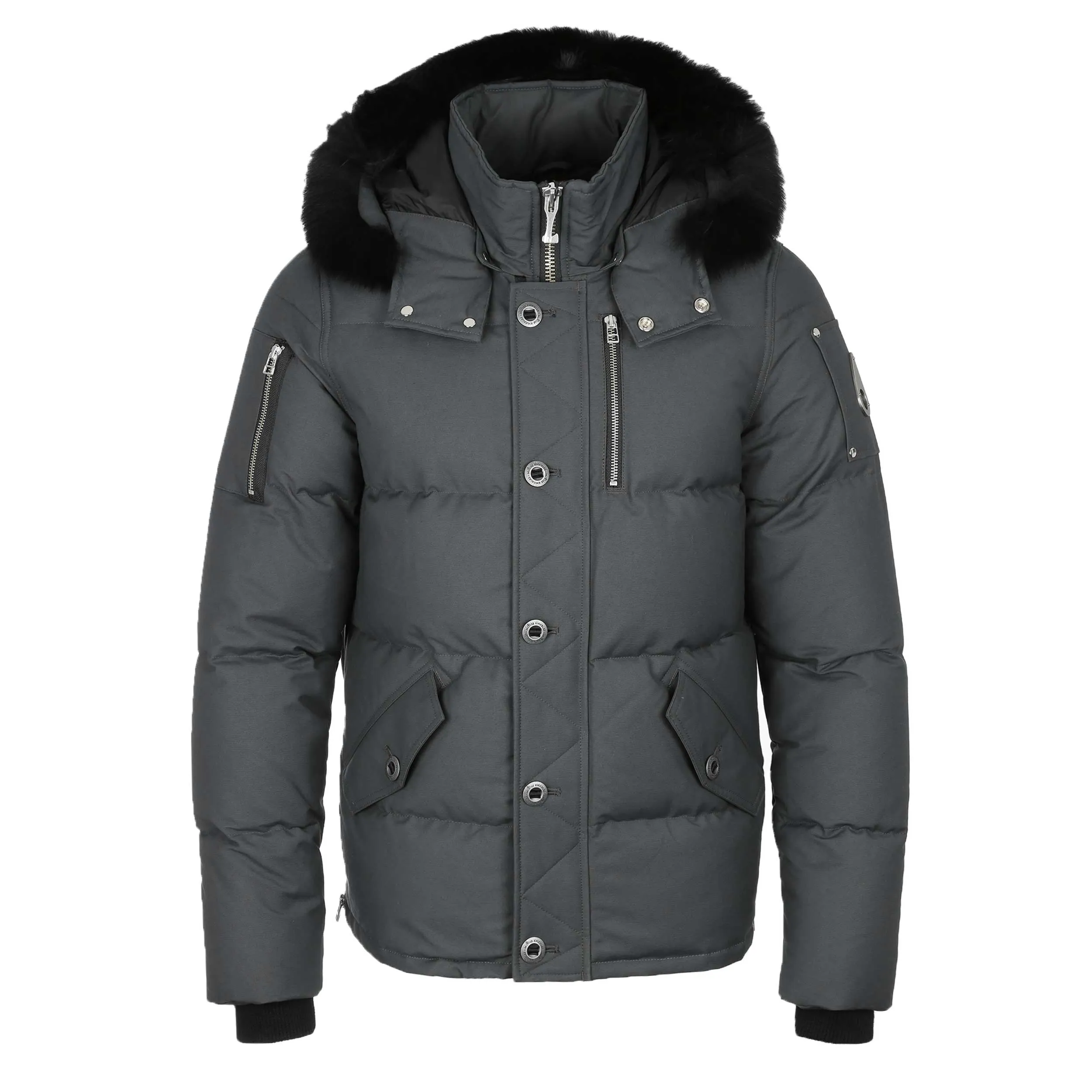 Moose Knuckles 3Q Jacket in Granite & Black Fur