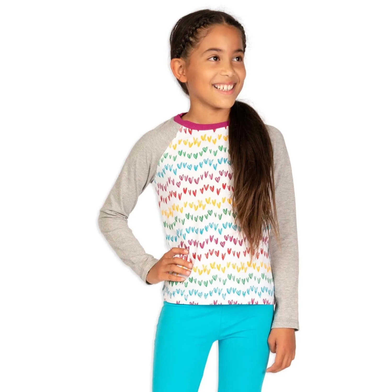 Organic Cotton Girl Shirts - Long Sleeve Tee 2 Pack