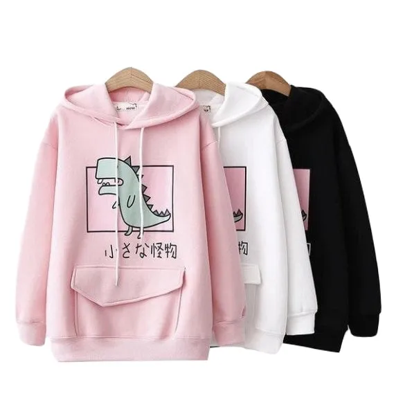 Pastel Dino Hoodie