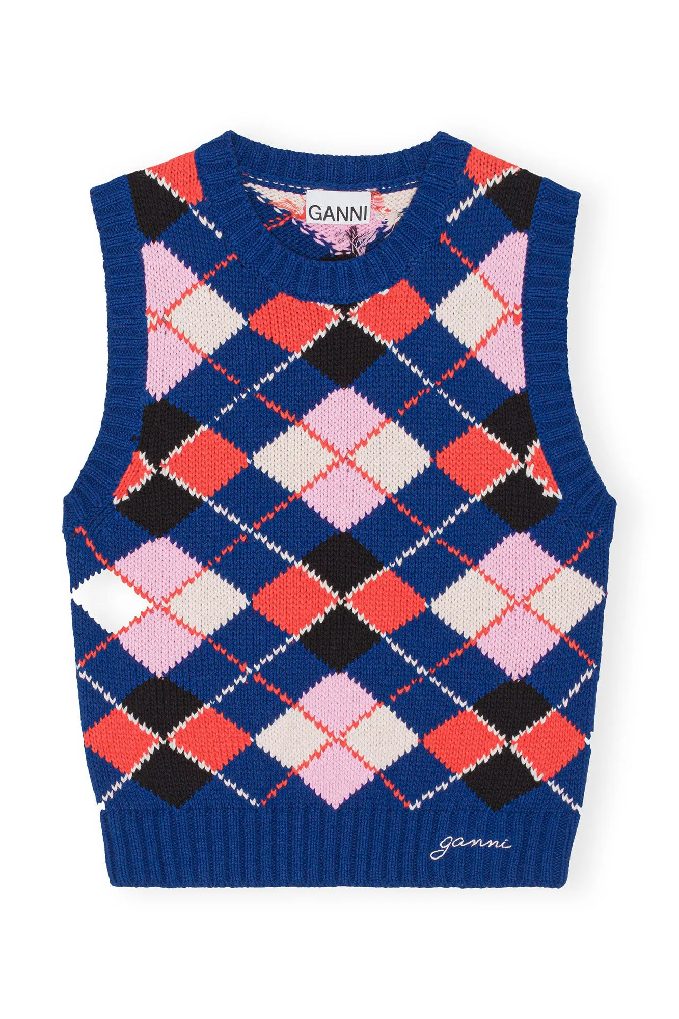 Patterned Vest - Blue