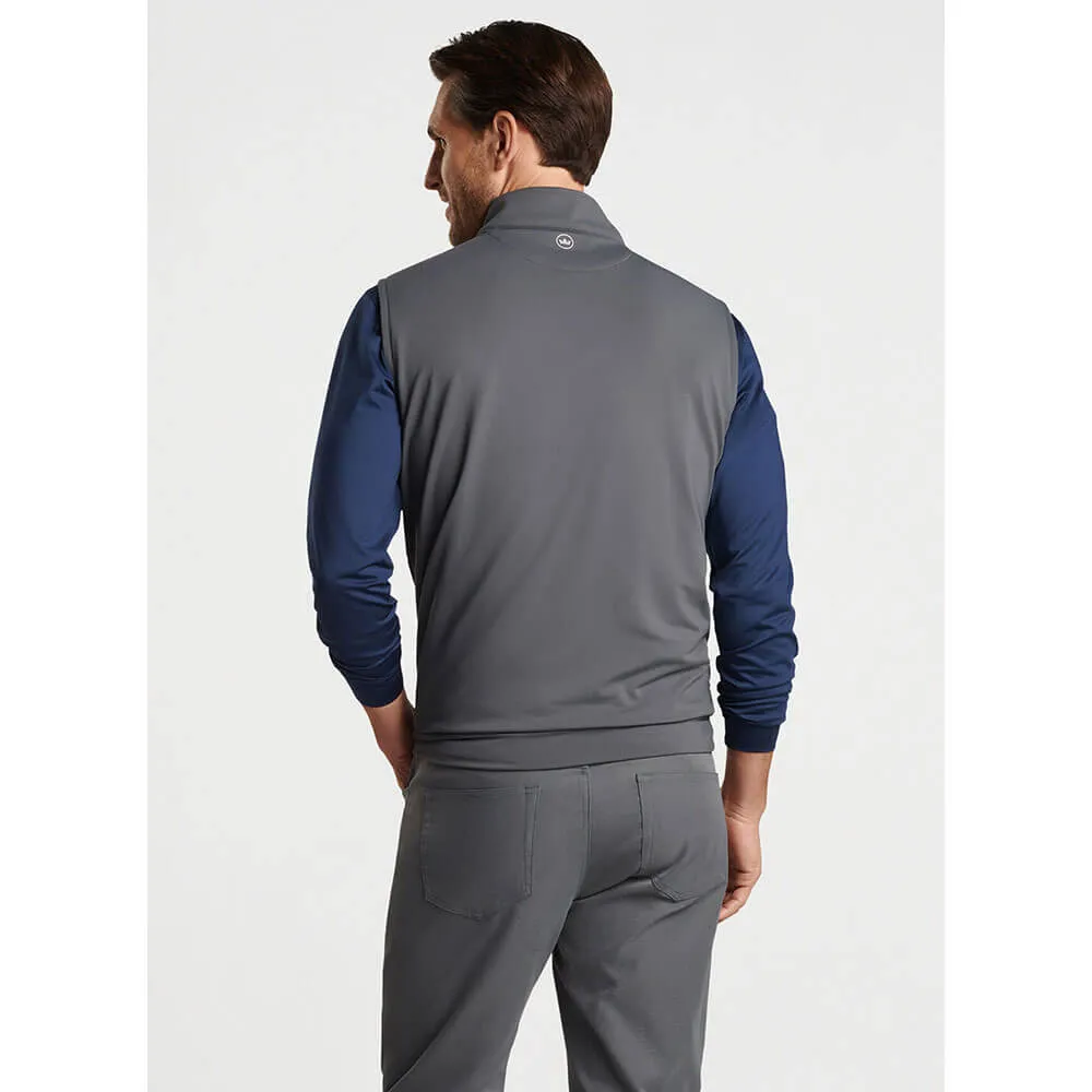 Peter Millar Galway Performance Quarter-Zip Vest - Iron*