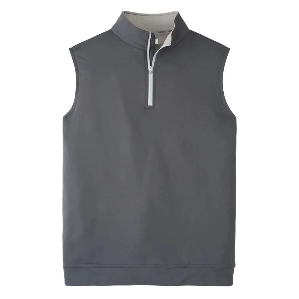 Peter Millar Galway Performance Quarter-Zip Vest - Iron*