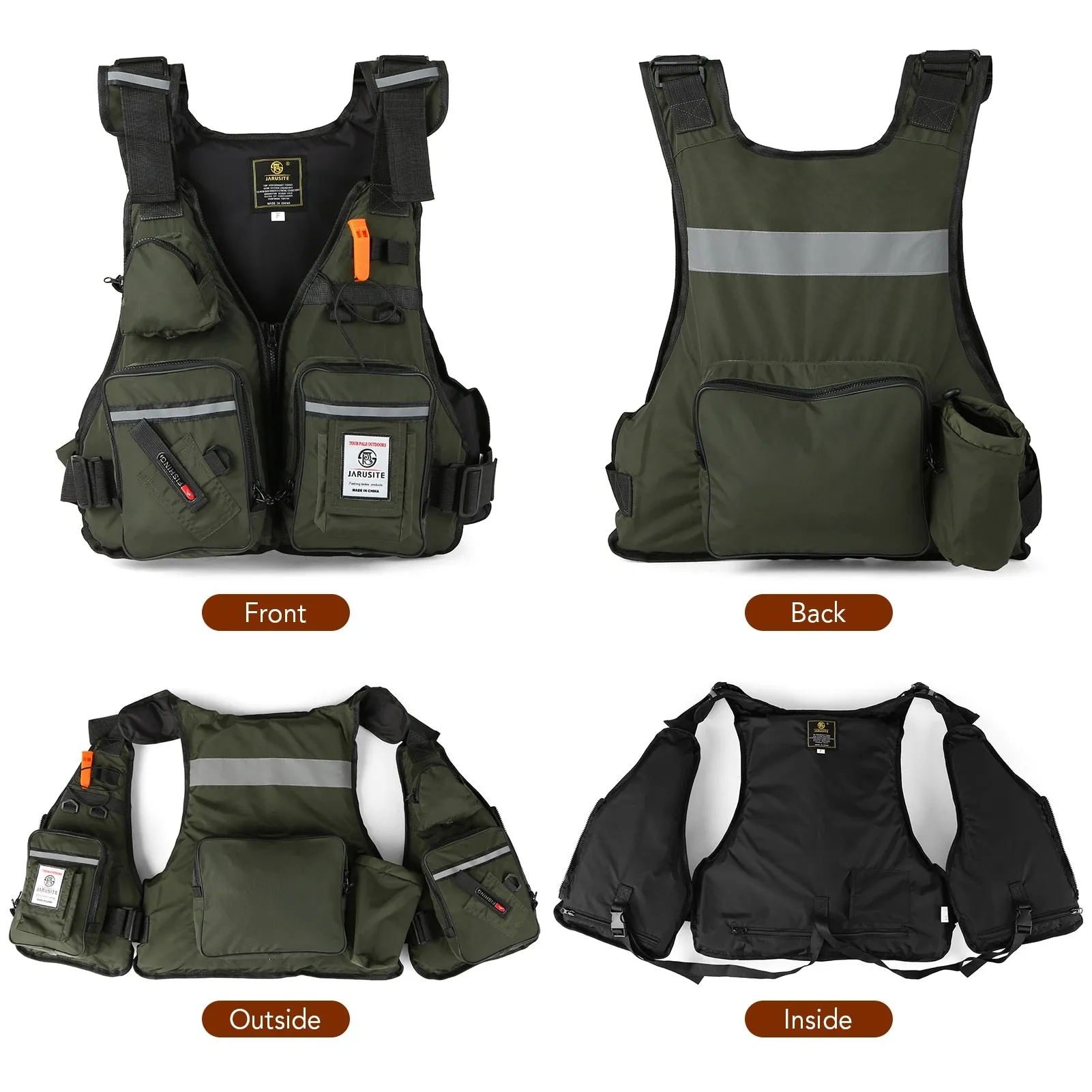 Portable Multi-pockets Waterproof Vests