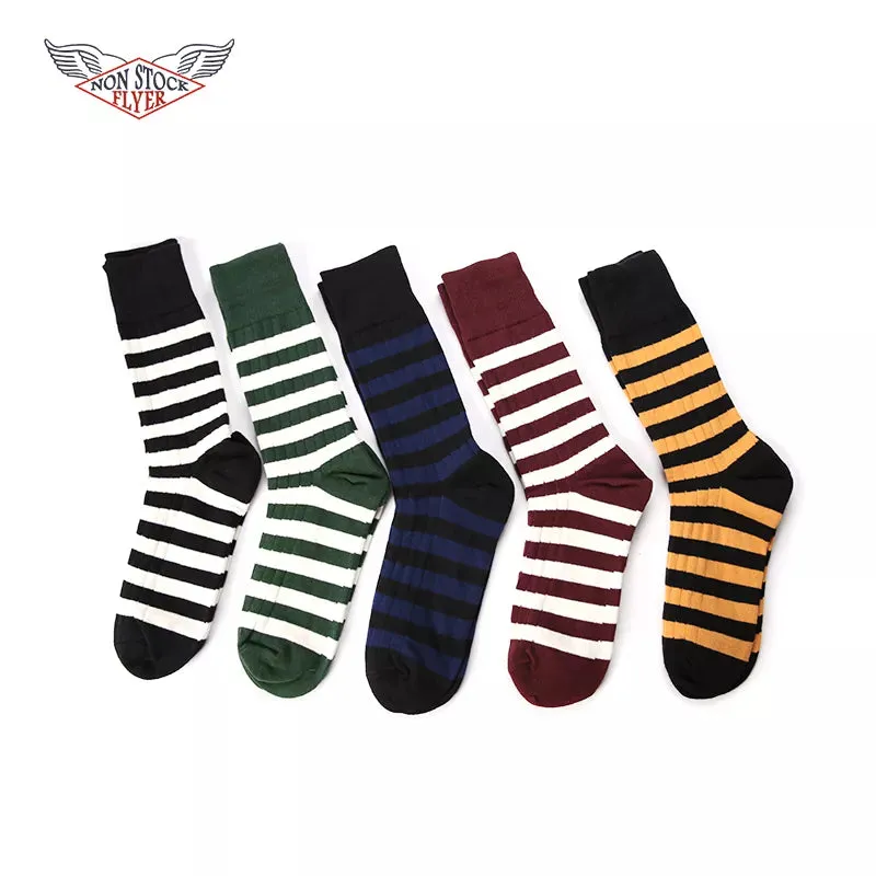 Prison Stripe Socks for Men - Christmas Edition