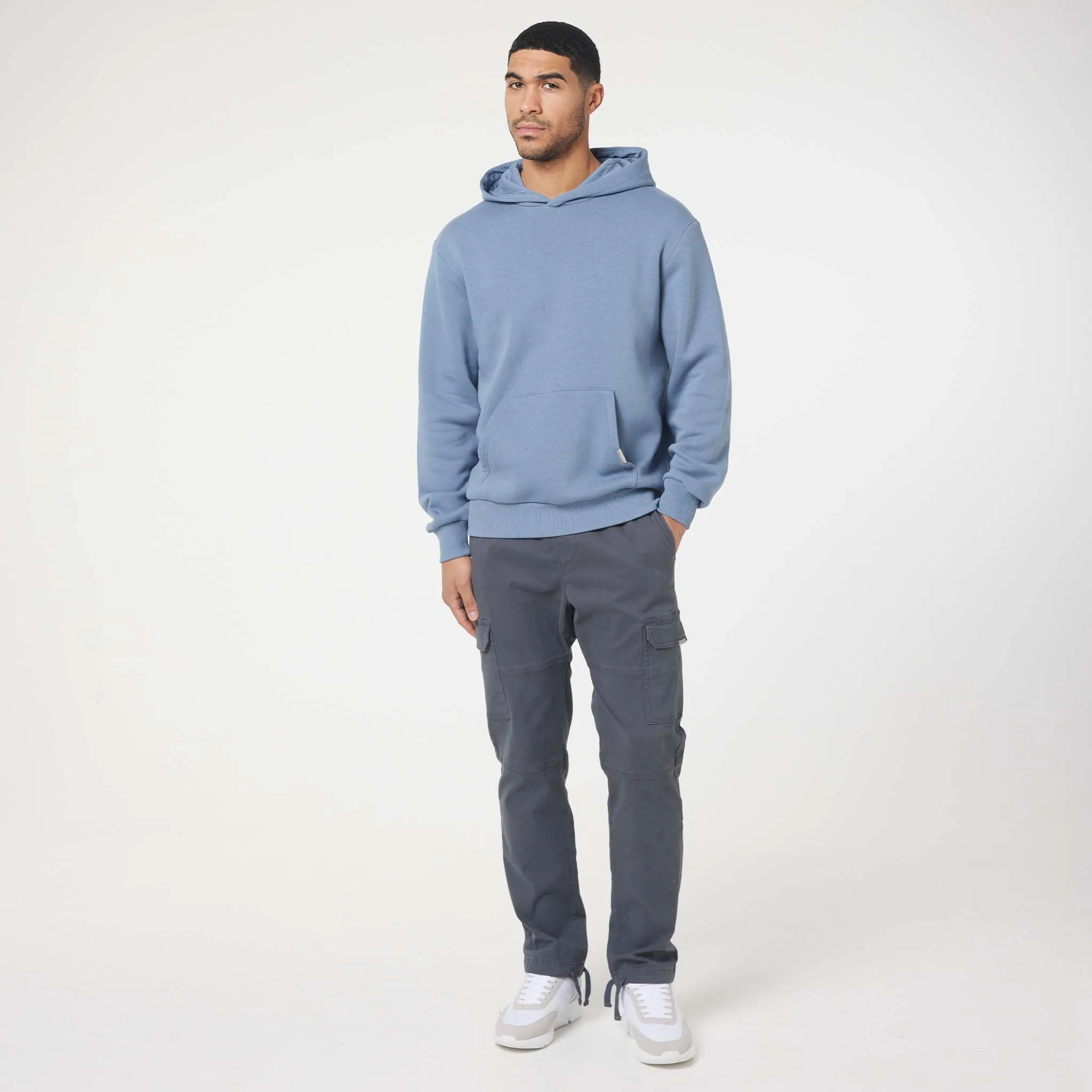 Relaxed Fit Hoody | Dusty Steel Blue