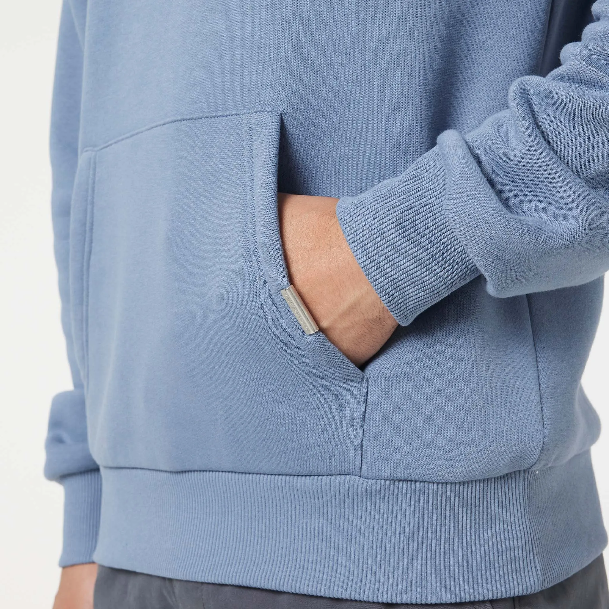 Relaxed Fit Hoody | Dusty Steel Blue