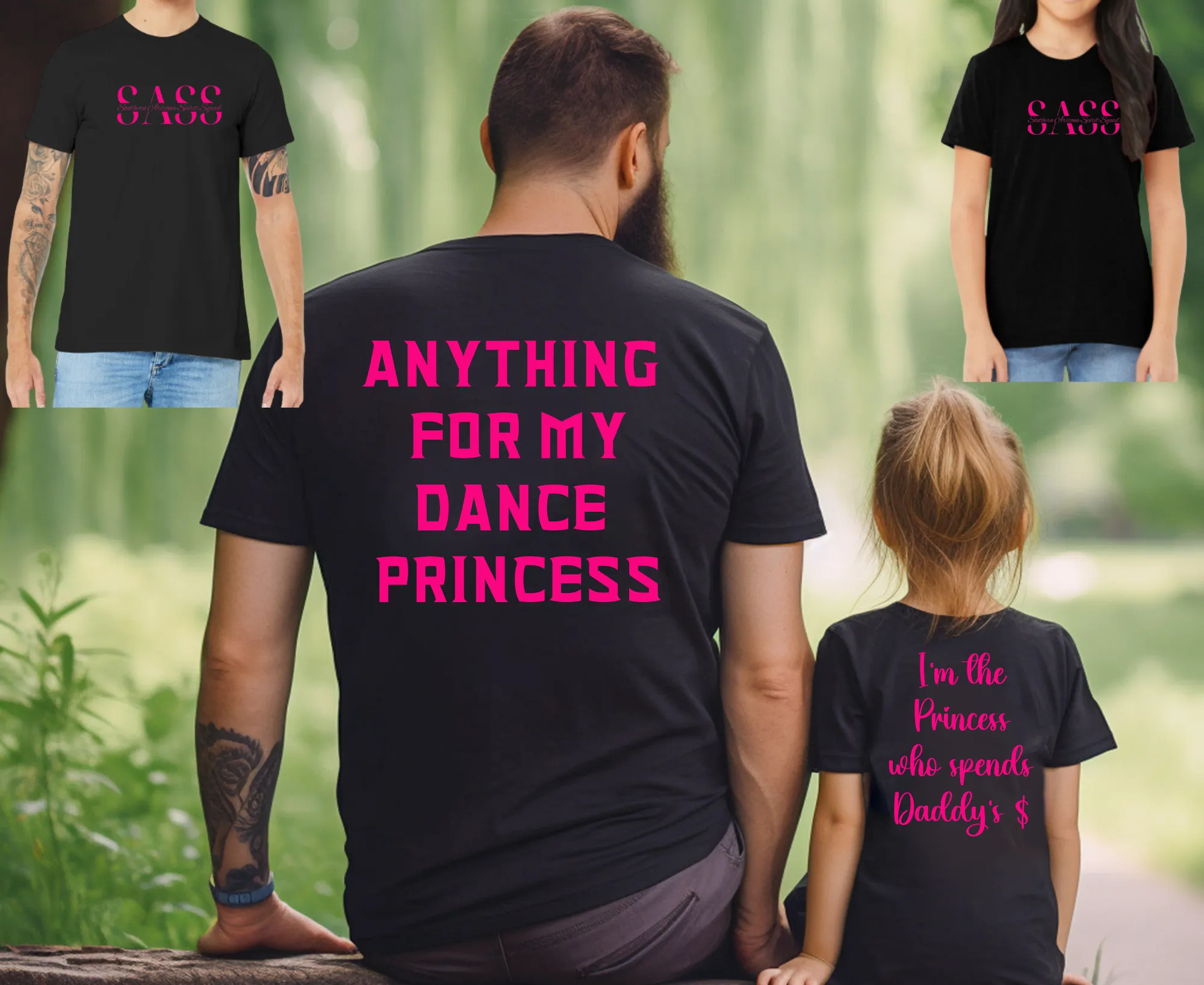 SASS Dance Daddy's Princess Girls, Women's, Unisex District V.I.T. Super Soft T-Shirt