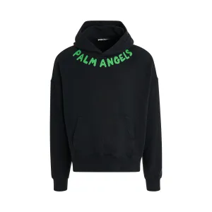 Seasonal Logo Hoodie in Black/Green