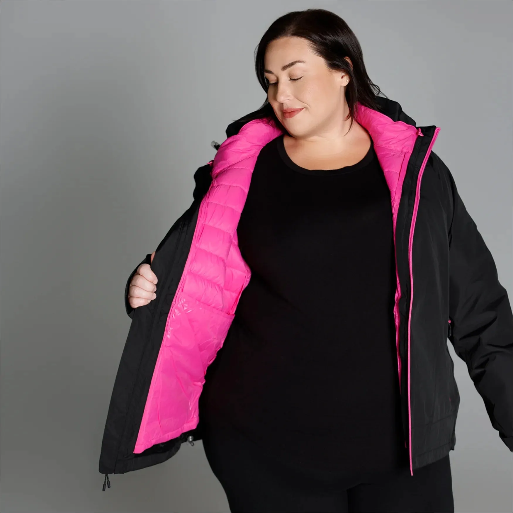 Snow Country Outerwear Women’s Plus Size Alps 3-in-1 Winter Down Alternative Coat 1X - 6X