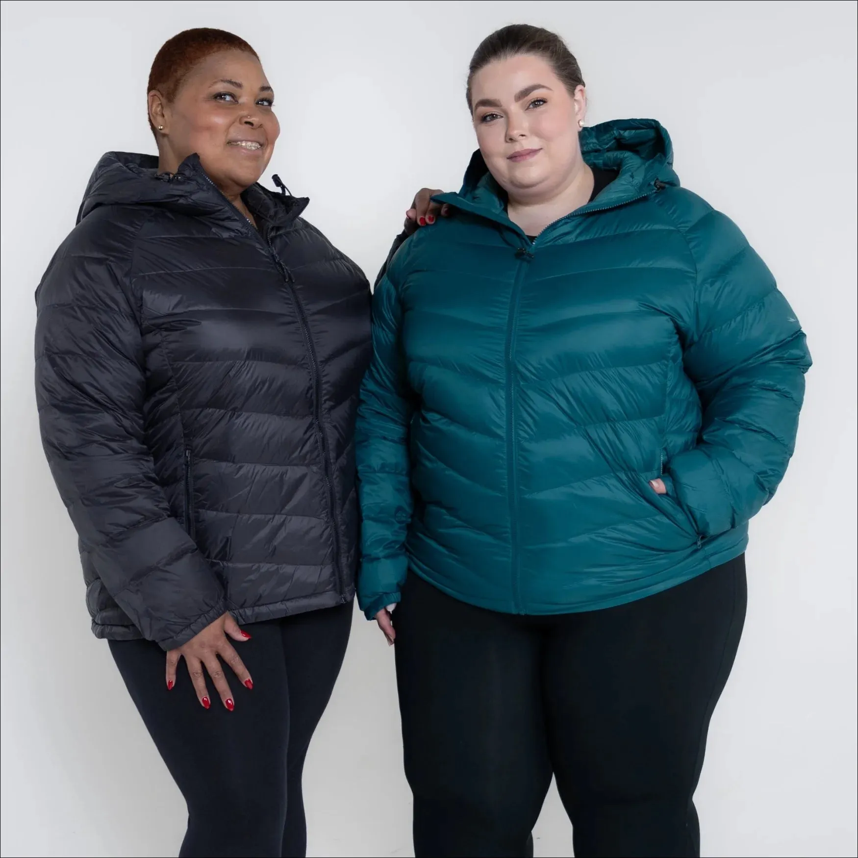 Snow Country Outerwear Women’s Plus Size Packable Down Jacket Hooded 1X-6X