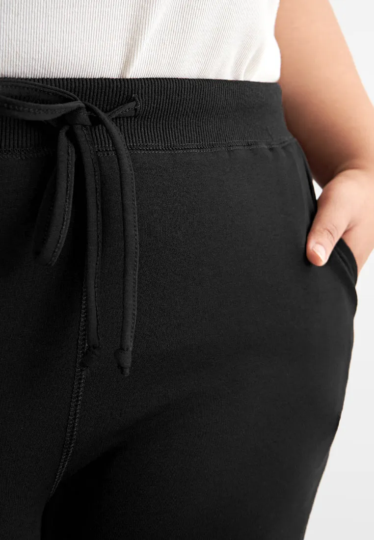 Sonica Active Cotton Jogger Pants - Black