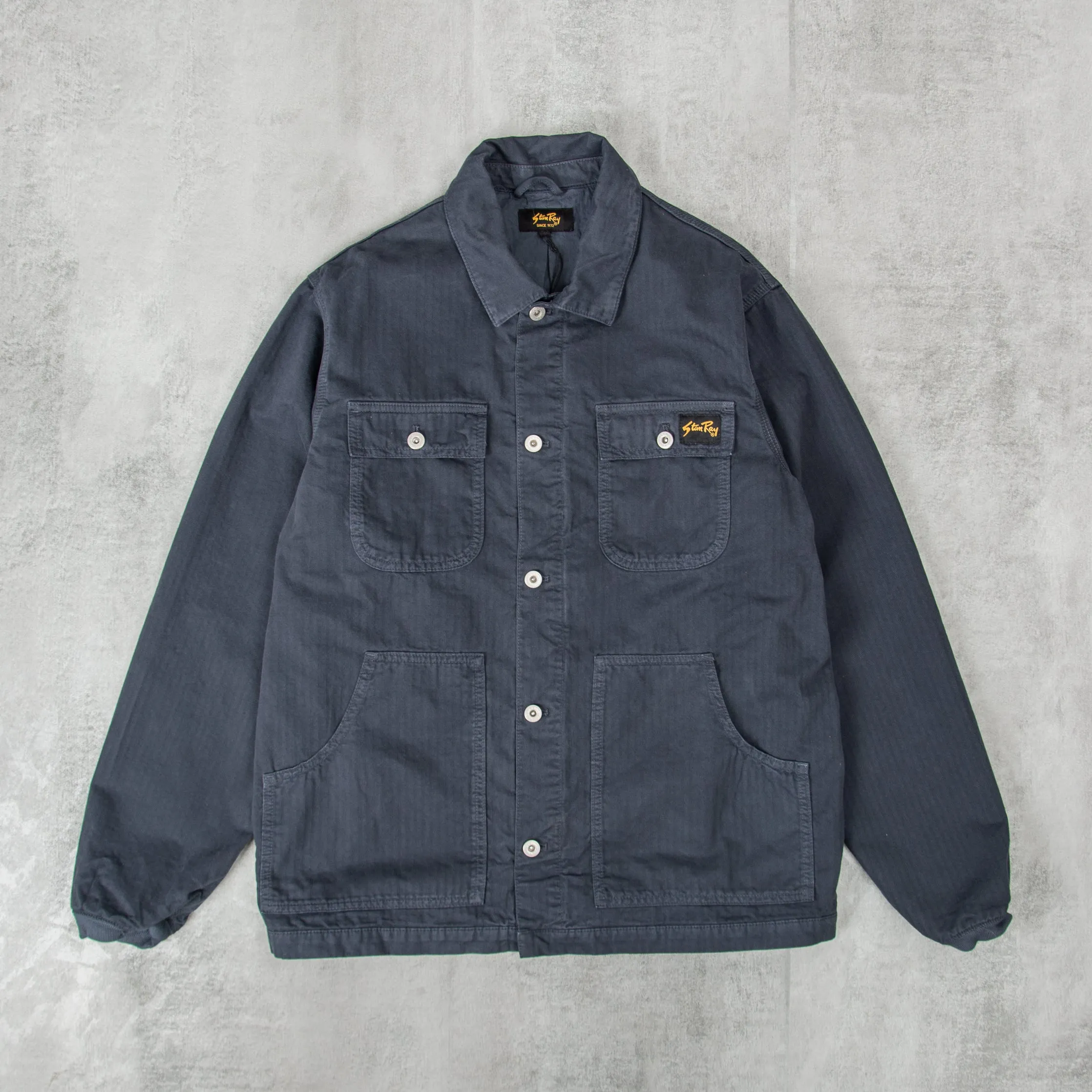 Stan Ray Pork Chop Jacket Lined - Navy Herringbone