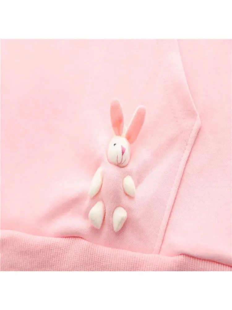 Sweet Style Letter Print Patchwork Harakuju Women Hoodies Drawstring Hooded Sweatshirt Winter Female Cotton Kawaii Pullover